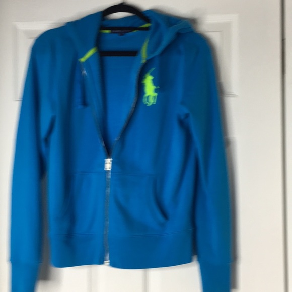 Polo Ralph Lauren Tops - Polo RL turquoise blue with lime green size M